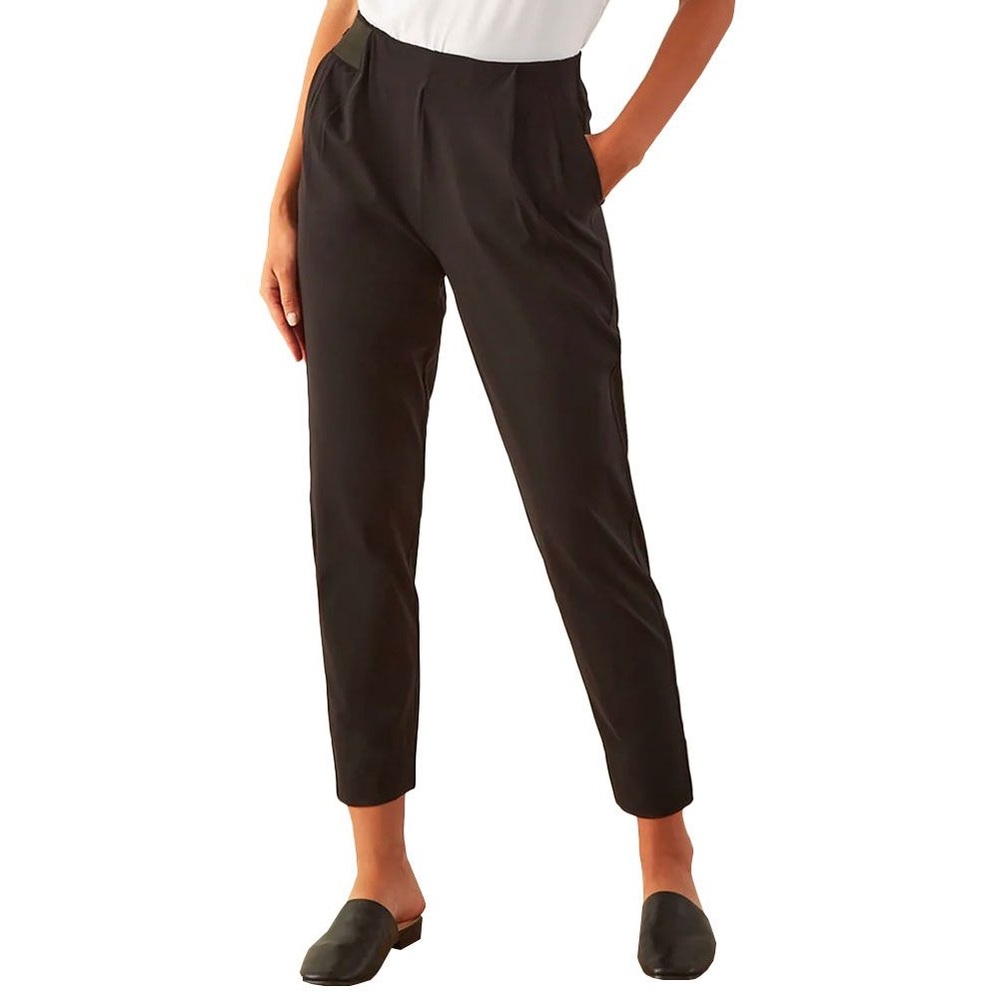 Aday Pants Womens Large Turn it Up Black High Rise Athletic